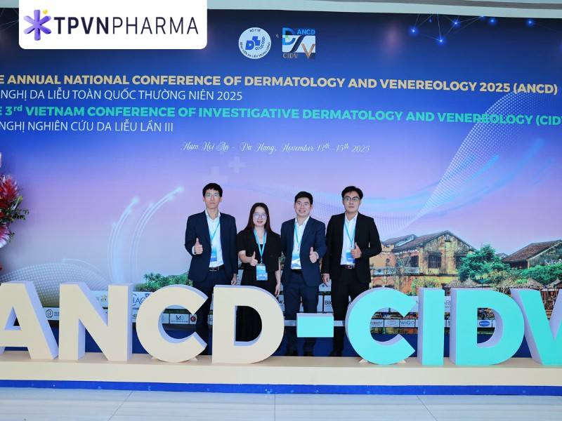Đội da liễu checkin tại hội nghị ANCD 2025 và CIDV 3