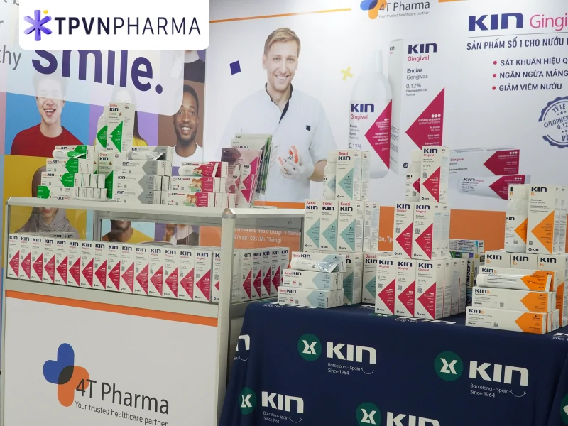 Khu vực trung bày sản phẩm Kin tại VIDEC 2025