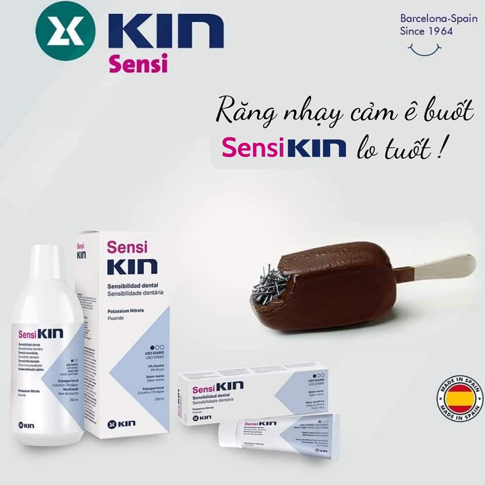 COMBO NƯỚC SÚC MIỆNG VÀ KEM ĐÁNH RĂNG SENSI KIN