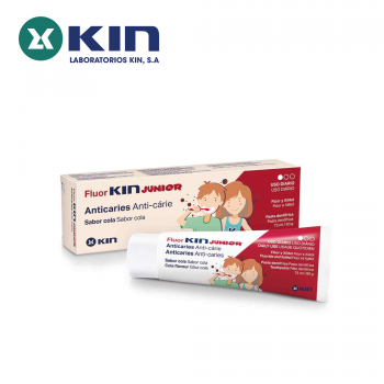 Kem đánh răng Fluor Kin Junior vị Cola cho trẻ em 6 - 12 tuổi (75 ml / 90g)