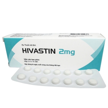 Hivastin 2mg - Thuốc điều trị rối loạn lipid máu, giảm cholesterol  ở bệnh nhân đa bệnh lý (28 viên)