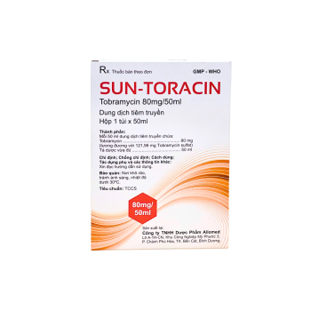 DUNG DỊCH TIÊM TRUYỀN SUN-TORACIN 80MG/50ML